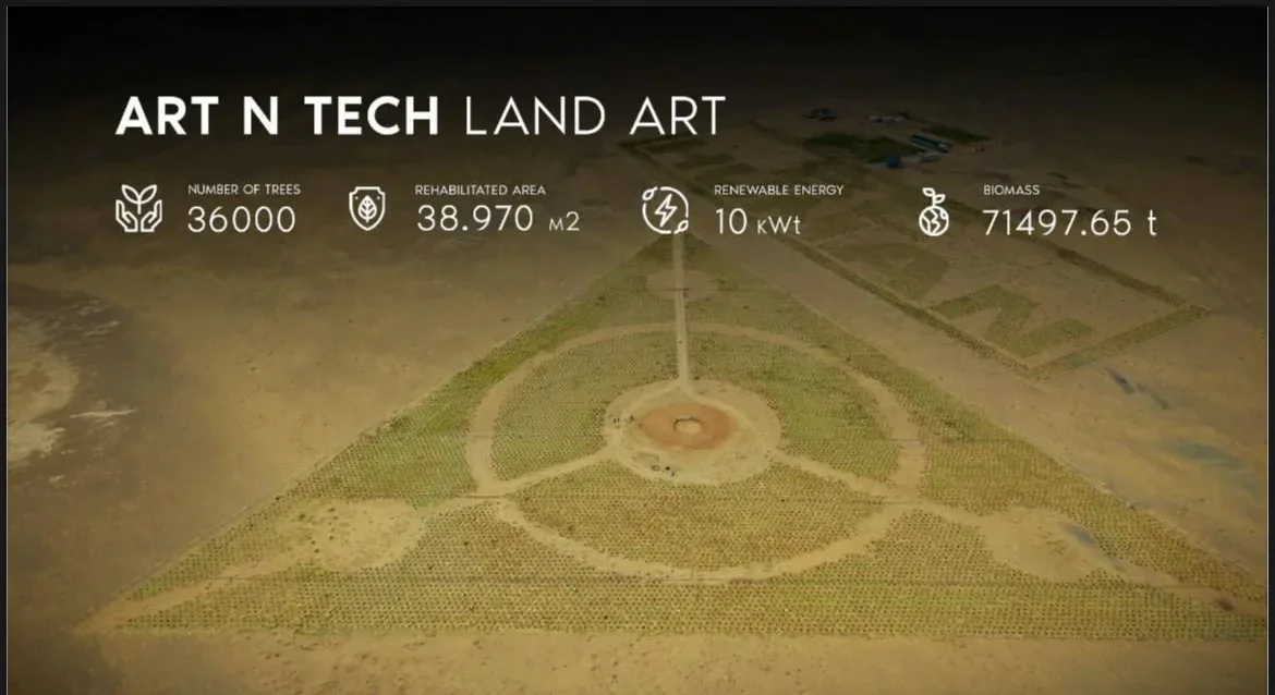 ART N TECH LAND ART AERIAL